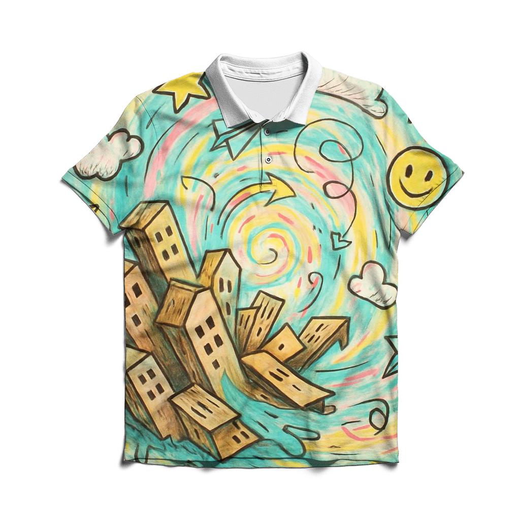 Whirlwind Cardboard City premium cotton polo shirts