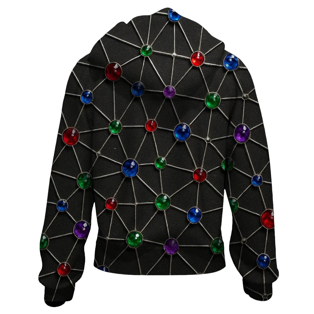 Cosmic Gem Lattice hoodies fashion