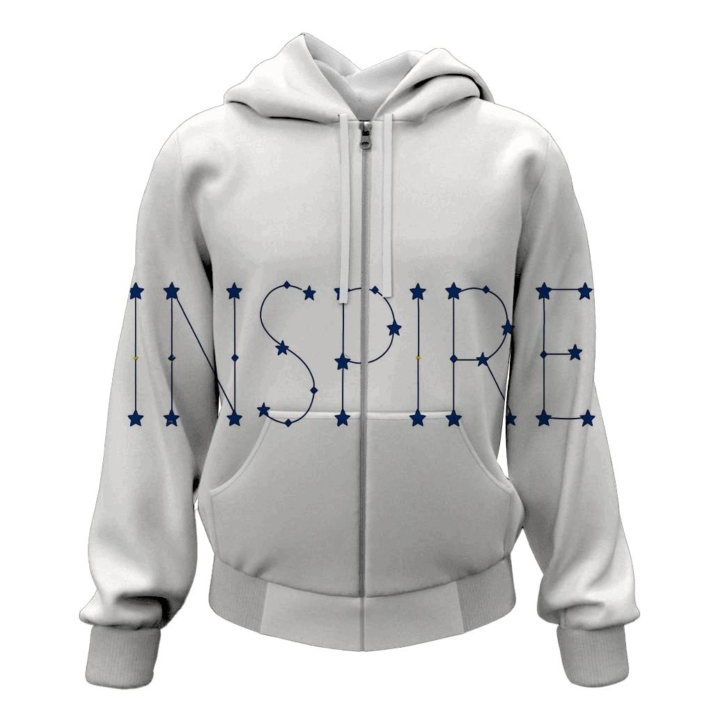 Minimal Constellation Typography printed hoodies