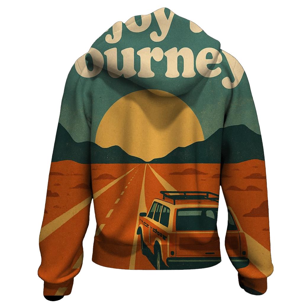 Seventies Desert Road Trip Poster graphic hoodies