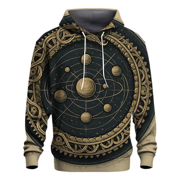Celestial Clockwork Ouroboros heavyweight hoodies