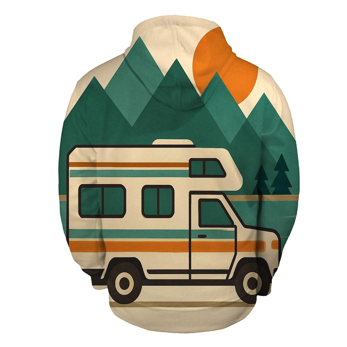 Analog Adventure Camper hoodie designs