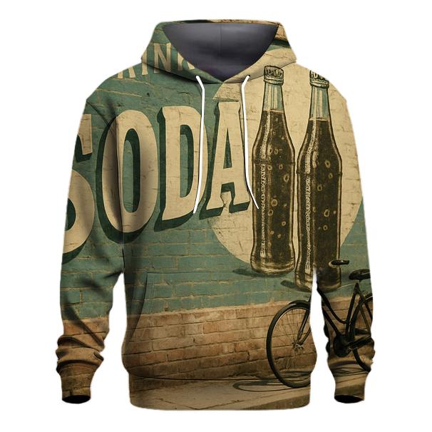 Faded Corner Store Soda Advertisement embroidered hoodies