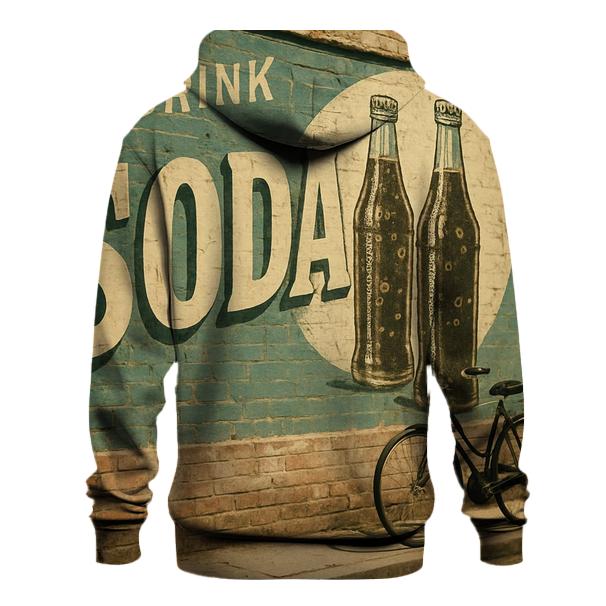 Faded Corner Store Soda Advertisement embroidered hoodies
