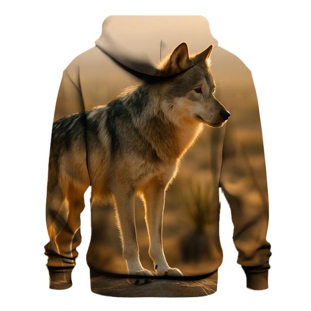 Mexican Wolf In Desert Golden Hour hoodie styles