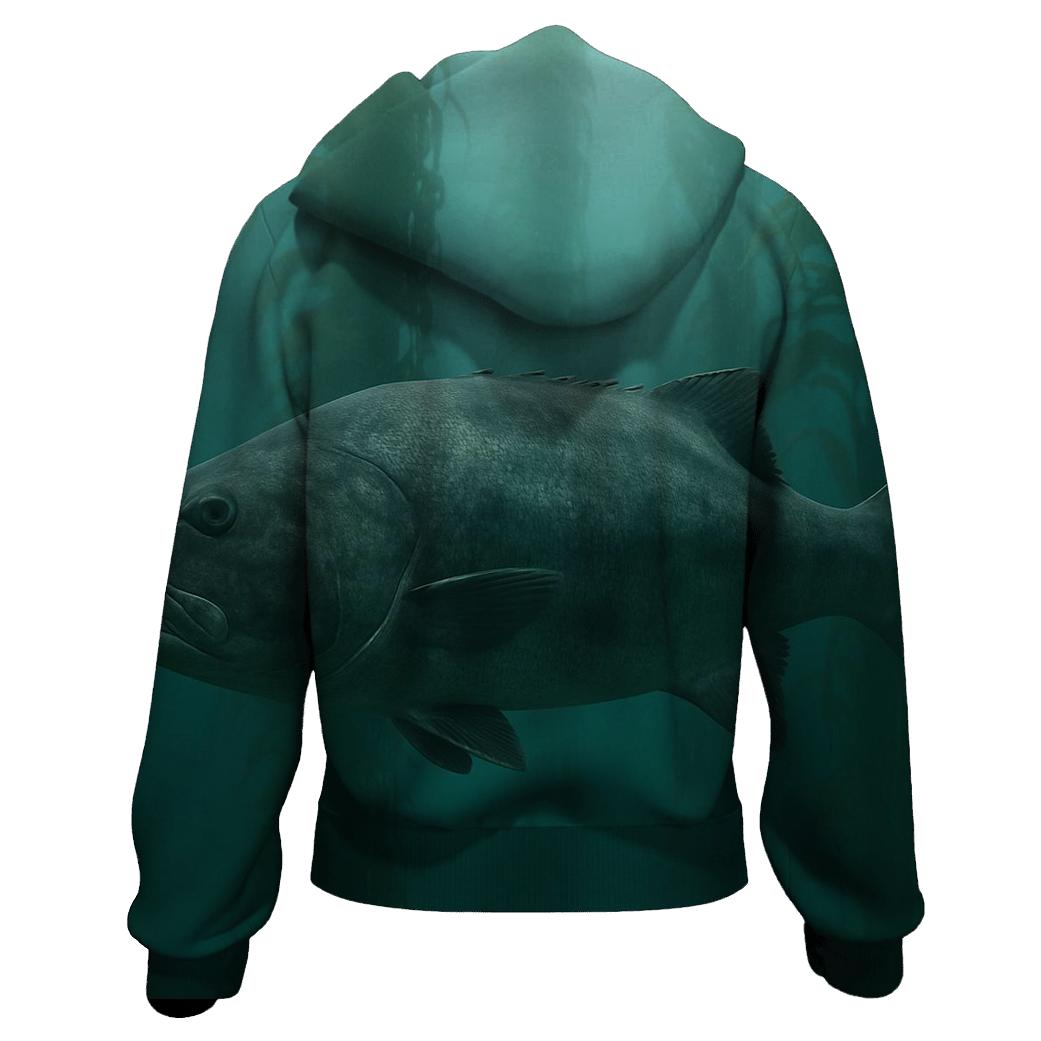 Kelp Forest Patrol Giant Sea Bass premium hoodies