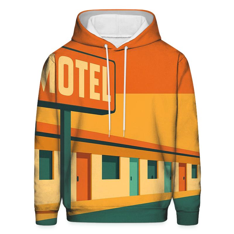 Sunset Motel Strip pullover hoodies