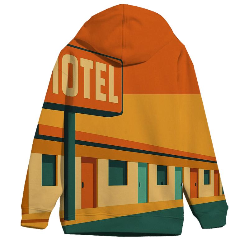 Sunset Motel Strip pullover hoodies
