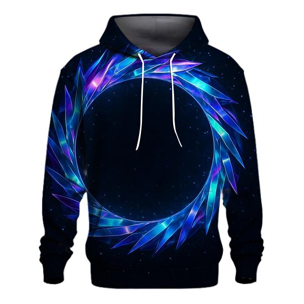 Midnight Prism Halo embroidered hoodies