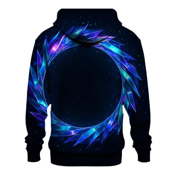 Midnight Prism Halo embroidered hoodies