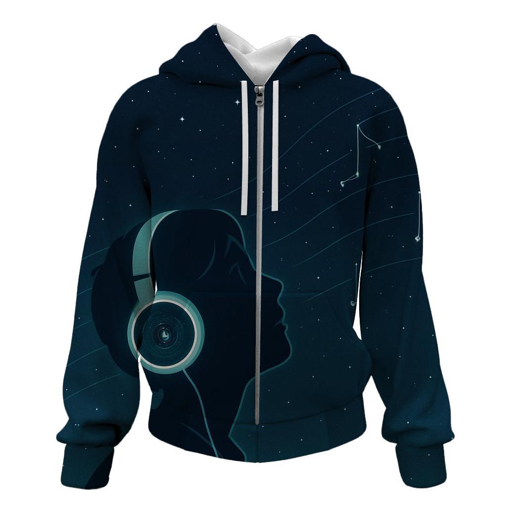 Stargazer Headphones Halo designer hoodies