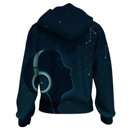 Stargazer Headphones Halo designer hoodies