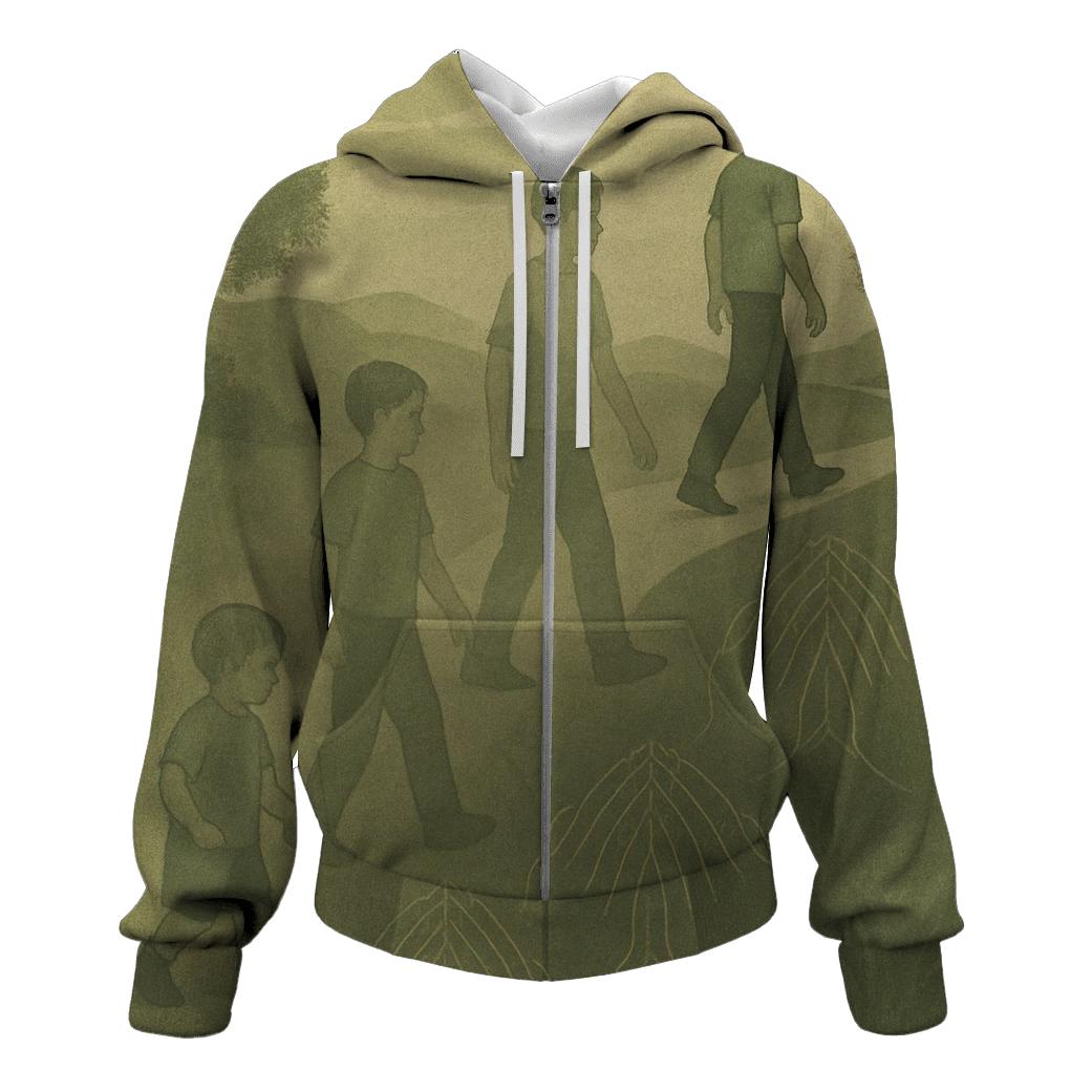 Her Silent Prayers Beneath Your Every Step premium hoodies