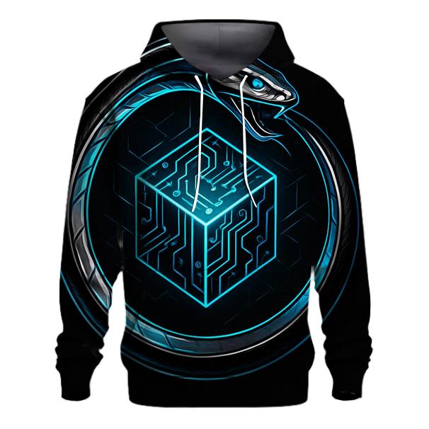 Quantum Circuit Ouroboros designer hoodies