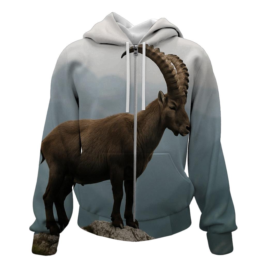 Ridge Line Crag Ibex premium hoodies