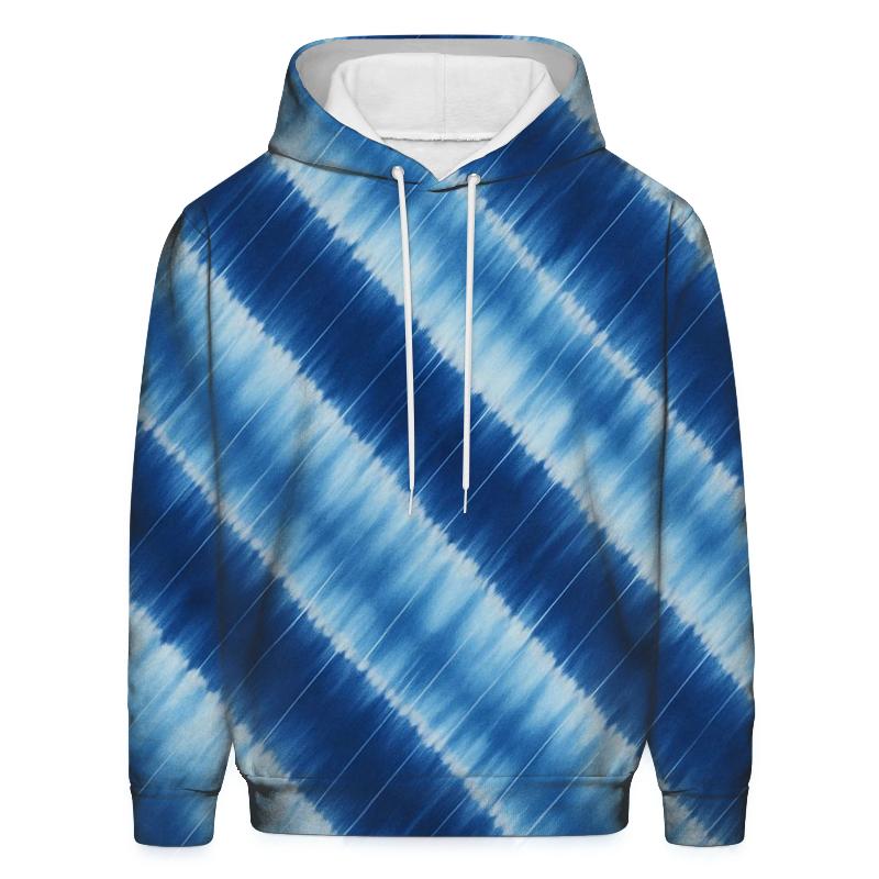 Indigo Arashi Wind Diagonals lightweight hoodies