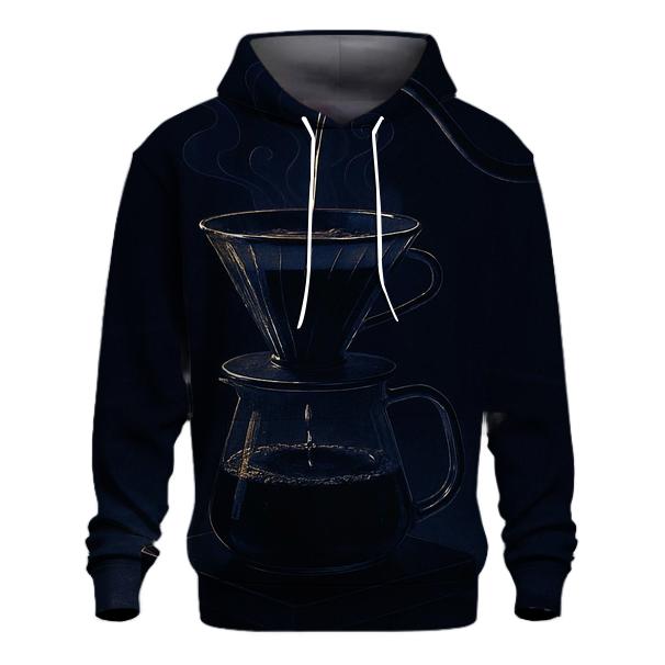 Midnight Pour Over Glow graphic hoodies