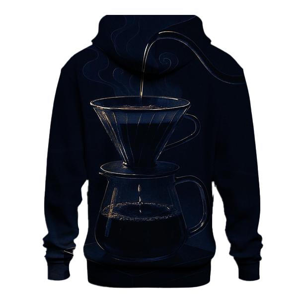 Midnight Pour Over Glow graphic hoodies