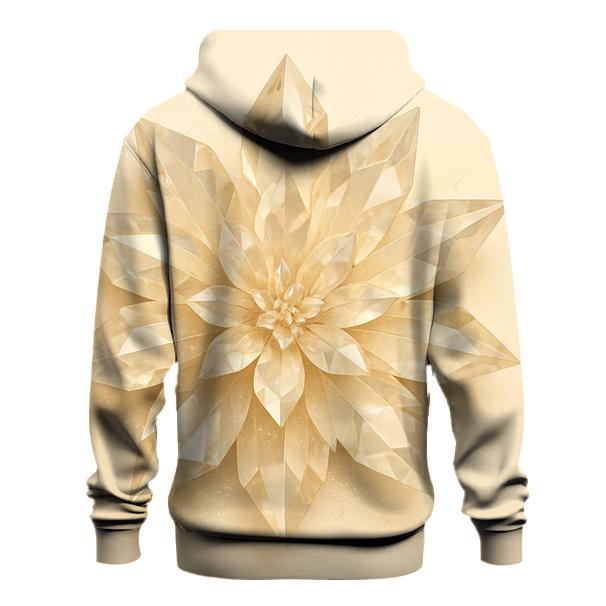 Champagne Crystal Bloom embroidered hoodies
