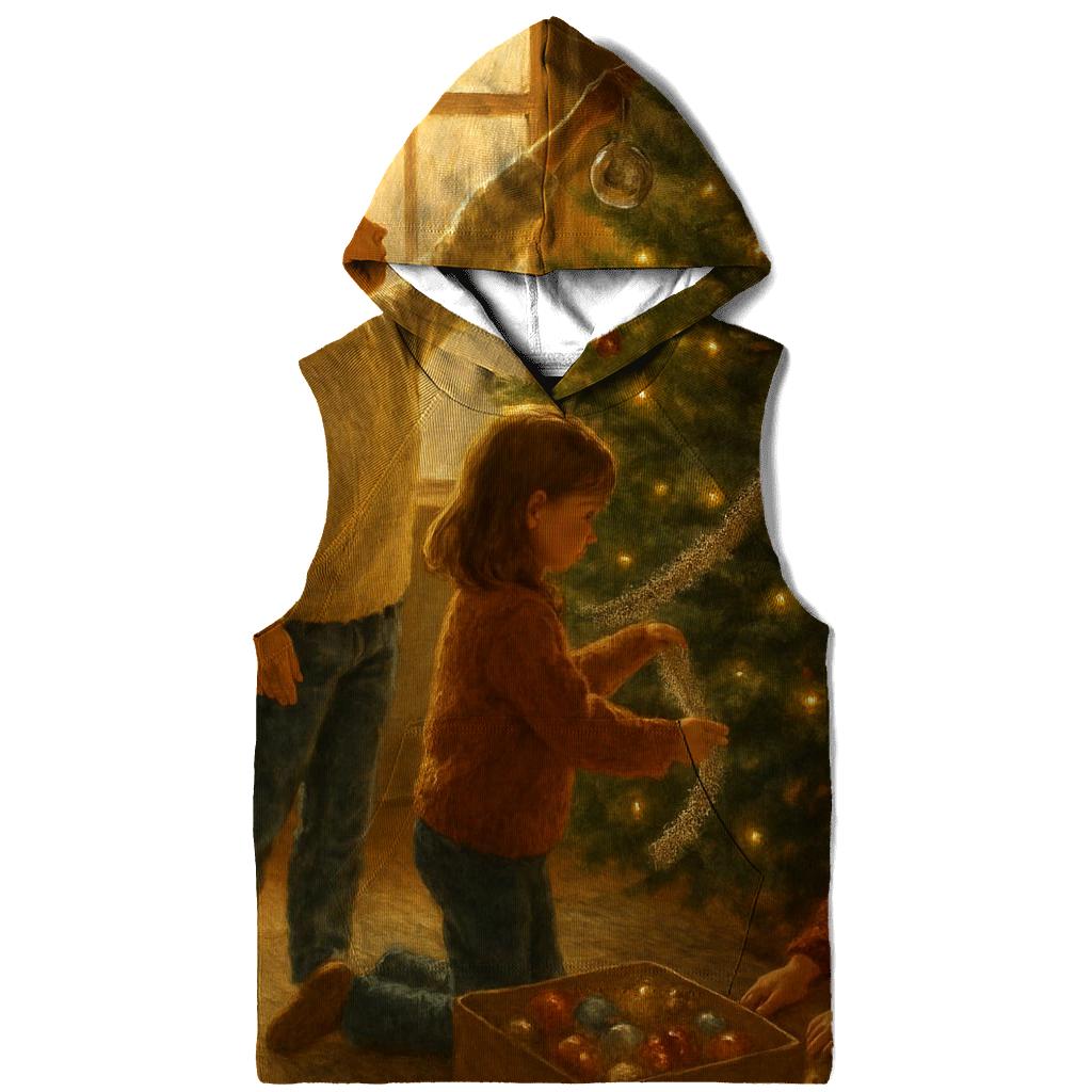 Children Decorating The Christmas Tree hoodies fashion