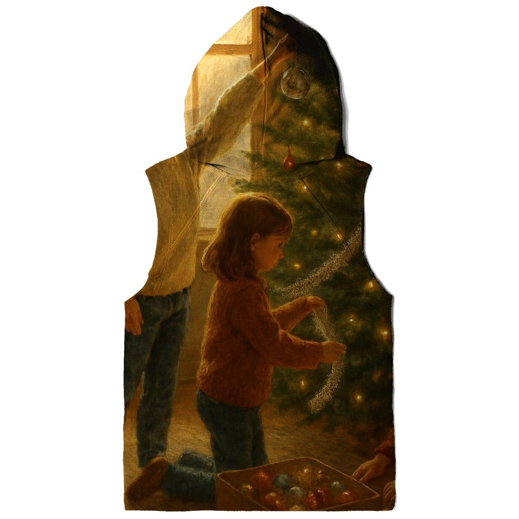 Children Decorating The Christmas Tree hoodies fashion