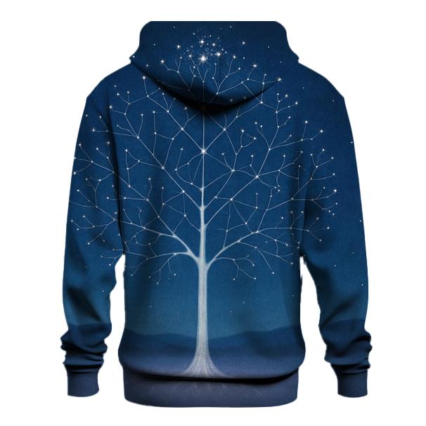 Gentle Constellation Tree graphic hoodies