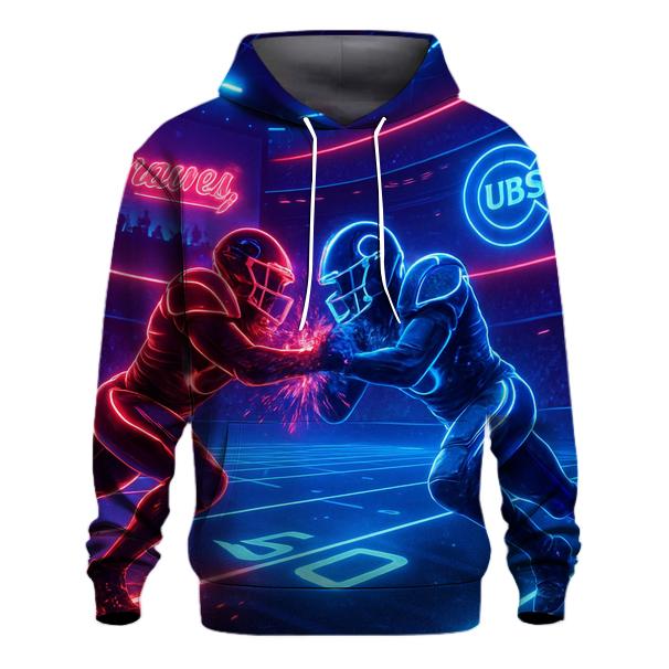 Midnight Indoor Laser Gridiron designer hoodies