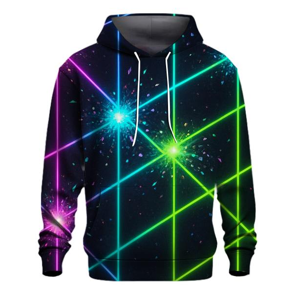 Electric Neon Nova Grid zip-up hoodies