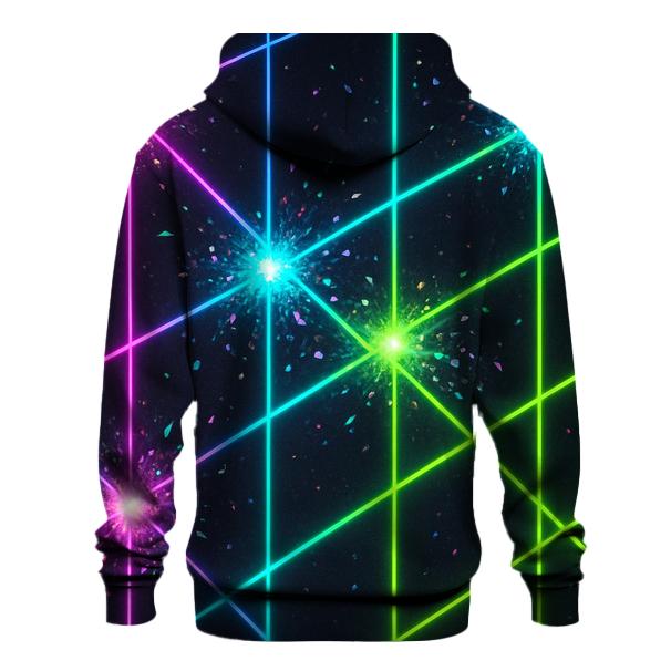 Electric Neon Nova Grid zip-up hoodies