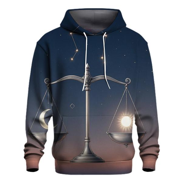 Libra Starlit Equinox Scales custom hoodies