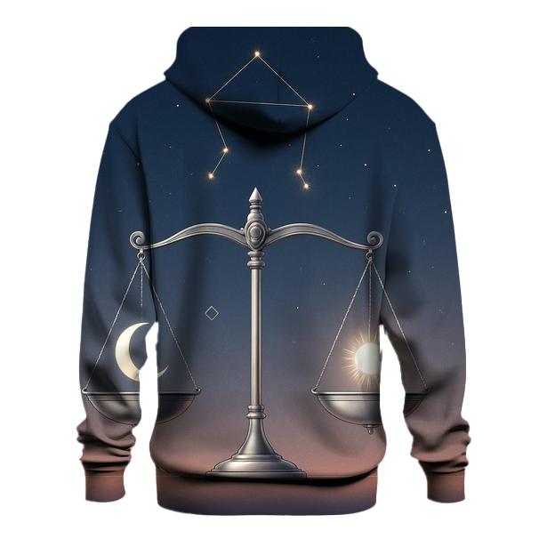 Libra Starlit Equinox Scales custom hoodies