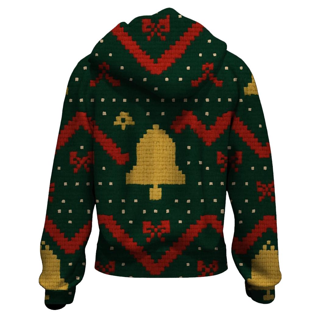 Bells And Ribbon Zigzag Track Design hoodie trends