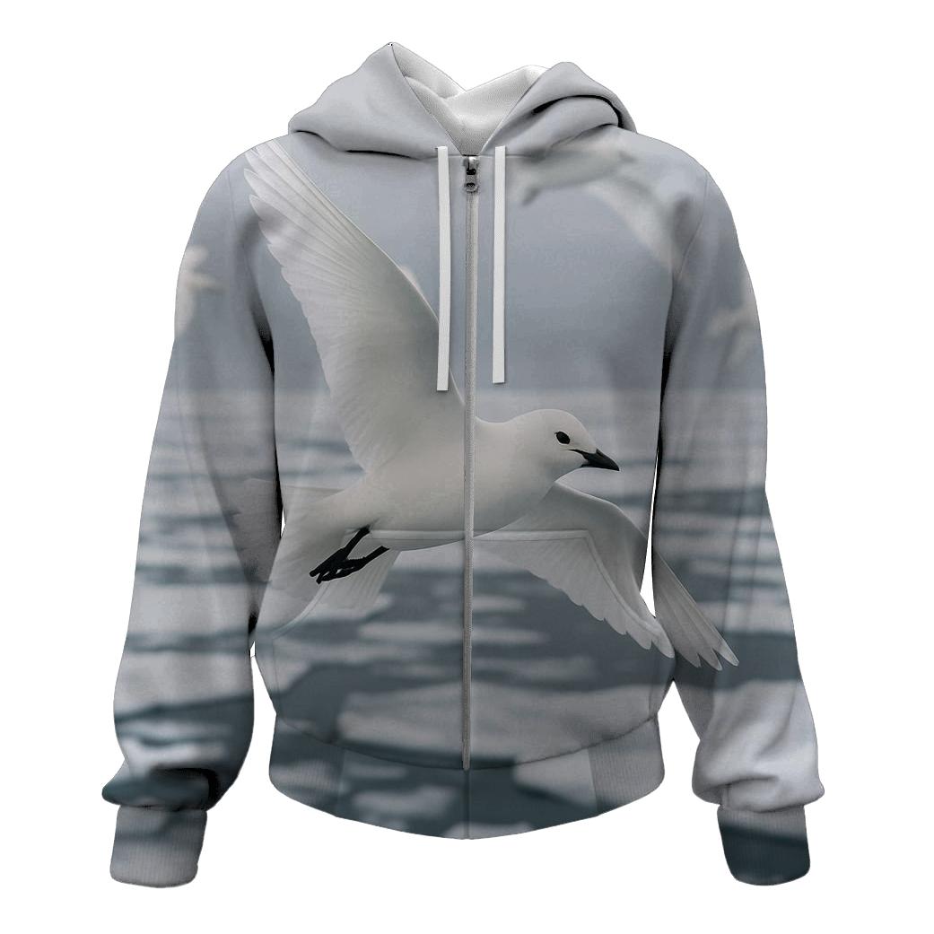 Pack Ice Flight Ivory Gulls custom hoodies