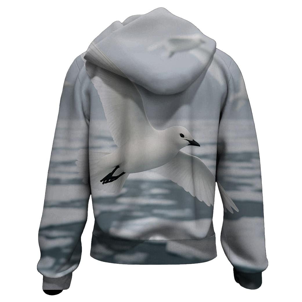 Pack Ice Flight Ivory Gulls custom hoodies