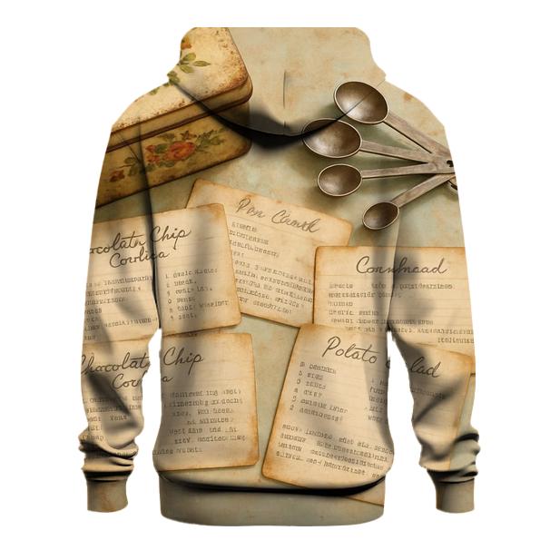 Retro Kitchen Recipe Card Collage designer hoodies