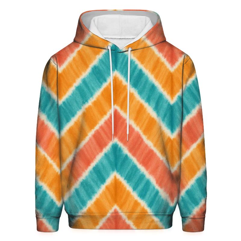 Coral Amber Chevron Folds pullover hoodies