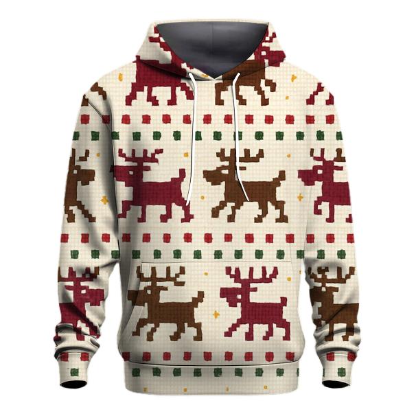 Reindeer Polka March Design designer hoodies