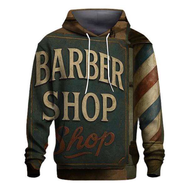 Nostalgic Barbershop Signboard hoodie designs