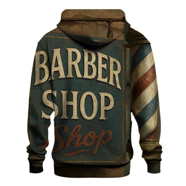 Nostalgic Barbershop Signboard hoodie designs