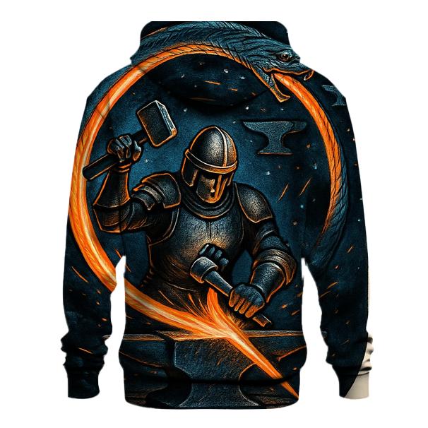 Starforged Warrior Ouroboros Blade zip-up hoodies