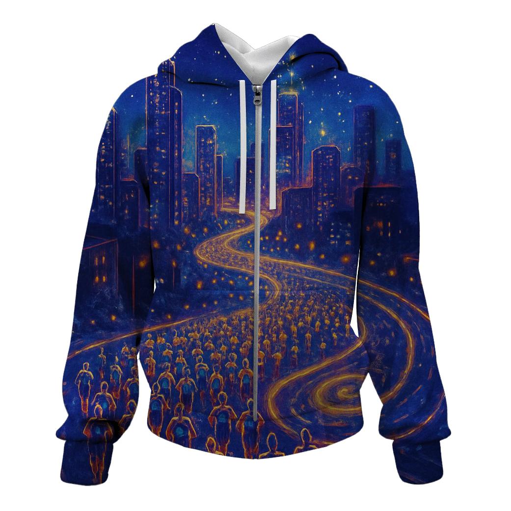 Starlight Marathon City embroidered hoodies