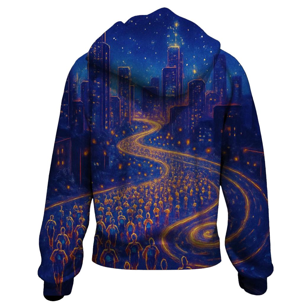 Starlight Marathon City embroidered hoodies