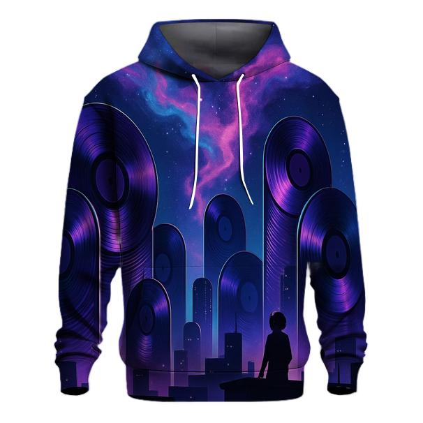 Nebula Vinyl Skyline embroidered hoodies