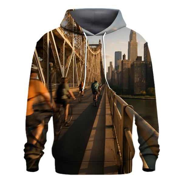 Queensboro Bridge Bike Lane Skyline Glimpse hoodies fashion