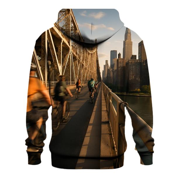 Queensboro Bridge Bike Lane Skyline Glimpse hoodies fashion