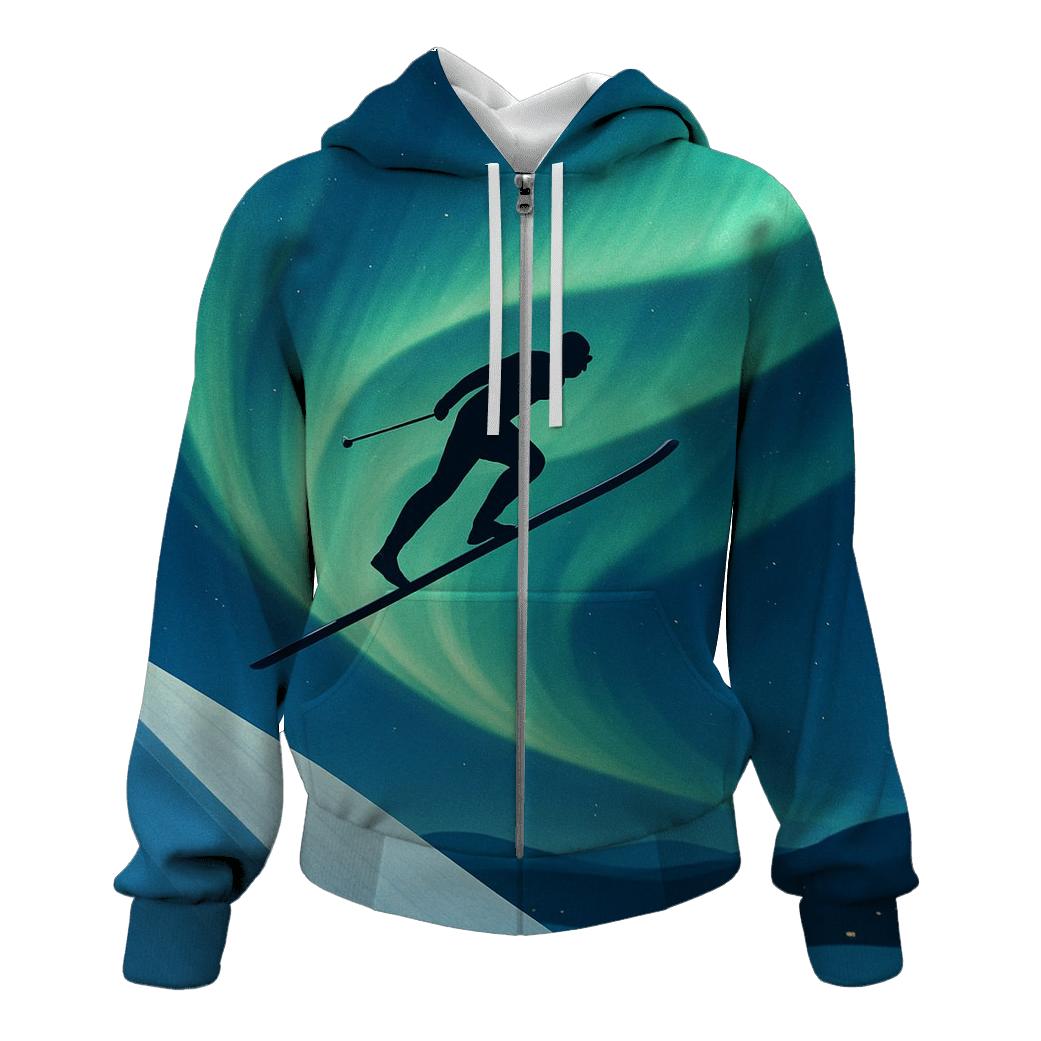 Aurora Ski Jump custom hoodies