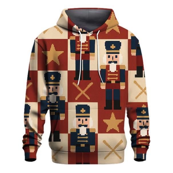 Nutcracker Checker Parade Design embroidered hoodies
