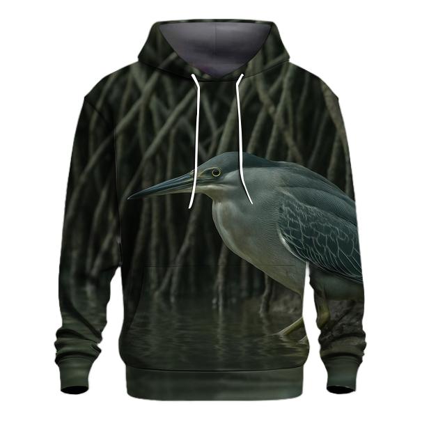 Mangrove Stillness Fishing Heron hoodie trends