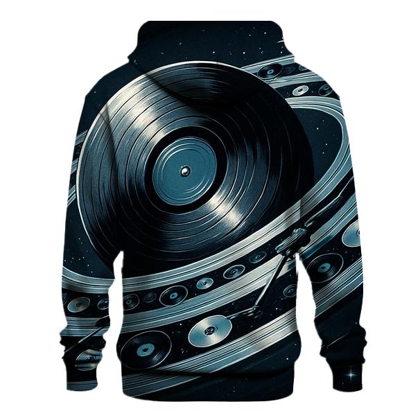 Orbiting Turntable Rings hoodie styles