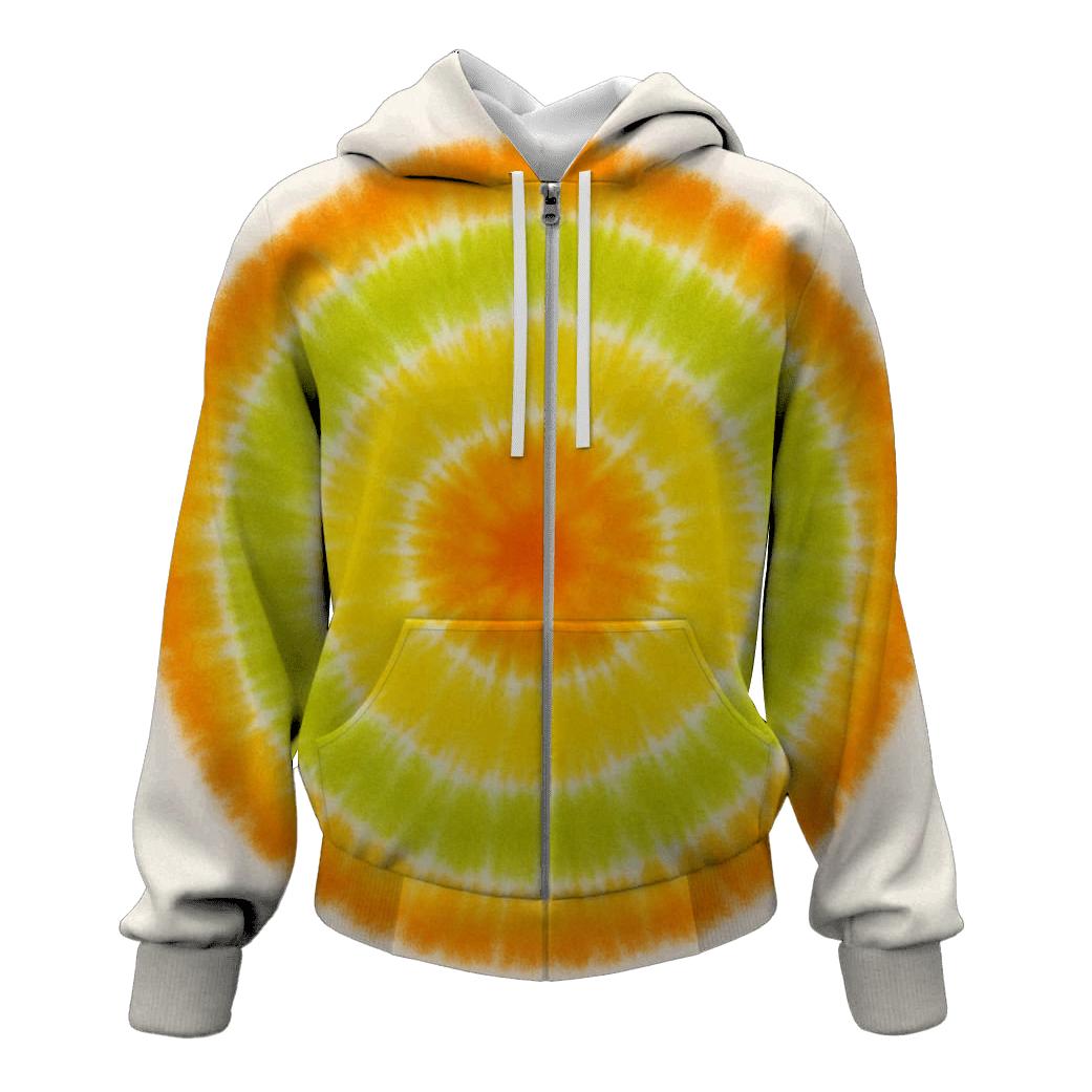 Citrus Bullseye Burst designer hoodies